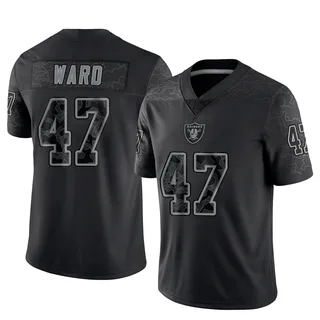 Alex Ward Las Vegas Raiders Youth Limited Reflective Nike Jersey - Black