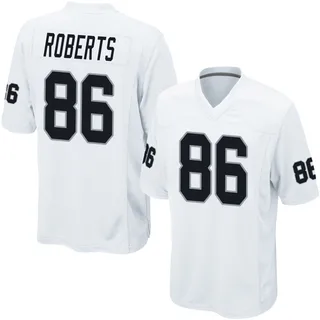 Chase Roberts Las Vegas Raiders Men's Game Nike Jersey - White