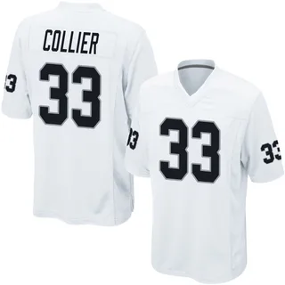 Chris Collier Las Vegas Raiders Men's Game Nike Jersey - White