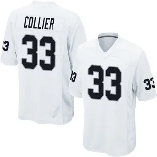 Chris Collier Las Vegas Raiders Youth Game Nike Jersey - White