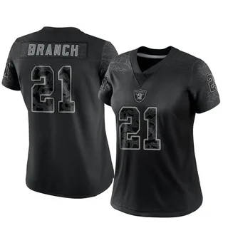 Cliff Branch Las Vegas Raiders Women's Limited Reflective Nike Jersey - Black