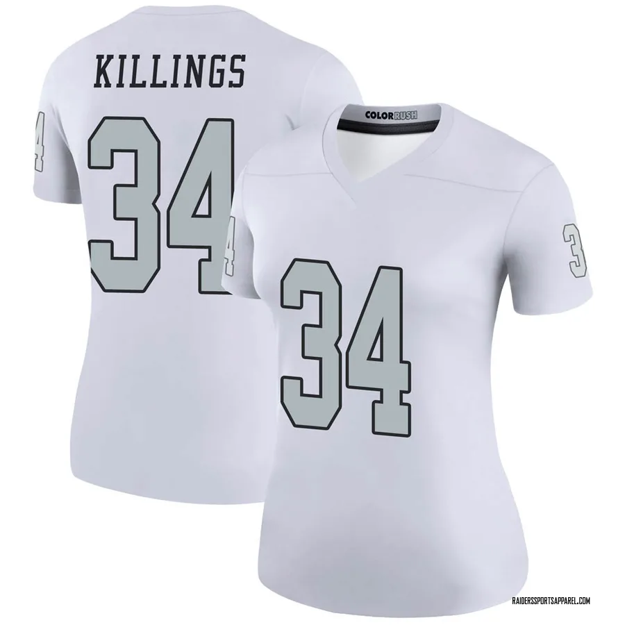 D.J. Killings Las Vegas Raiders Women's Color Rush Legend ...