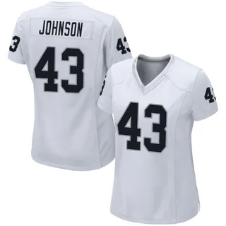Dalton Johnson Las Vegas Raiders Women's Game Nike Jersey - White