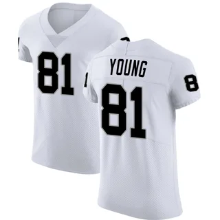 Dareke Young Las Vegas Raiders Men's Elite Vapor Untouchable Nike Jersey - White