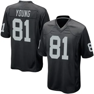 Dareke Young Las Vegas Raiders Youth Game Team Color Nike Jersey - Black