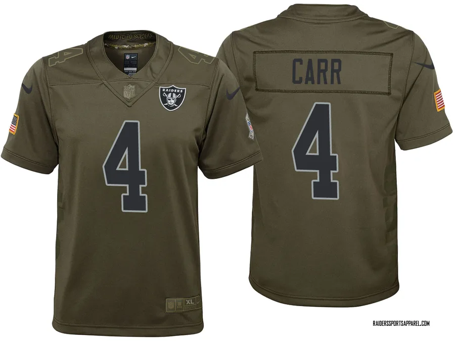 derek carr salute to service jersey