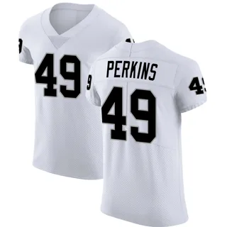 Devyn Perkins Las Vegas Raiders Men's Elite Vapor Untouchable Nike Jersey - White