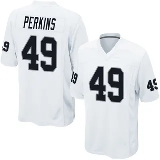 Devyn Perkins Las Vegas Raiders Youth Game Nike Jersey - White