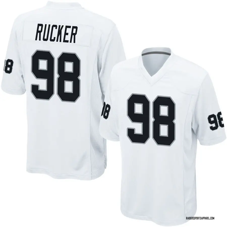 Frostee Rucker Oakland Raiders Men's Game Jersey - White