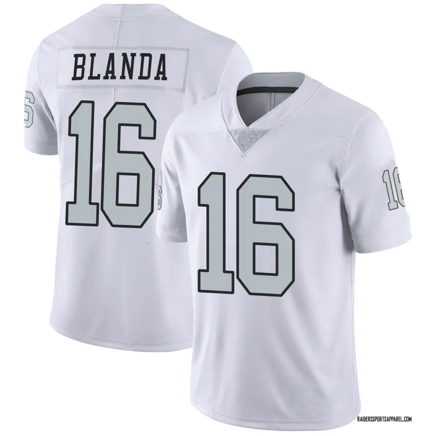 George Blanda Las Vegas Raiders Youth Limited Color Rush Nike Jersey - White