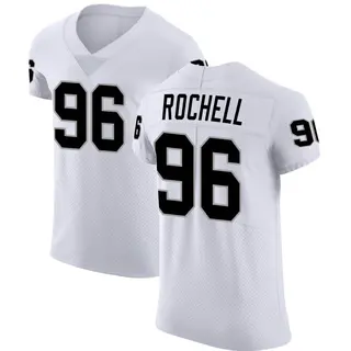 Isaac Rochell Las Vegas Raiders Men's Legend White Color Rush T-Shirt