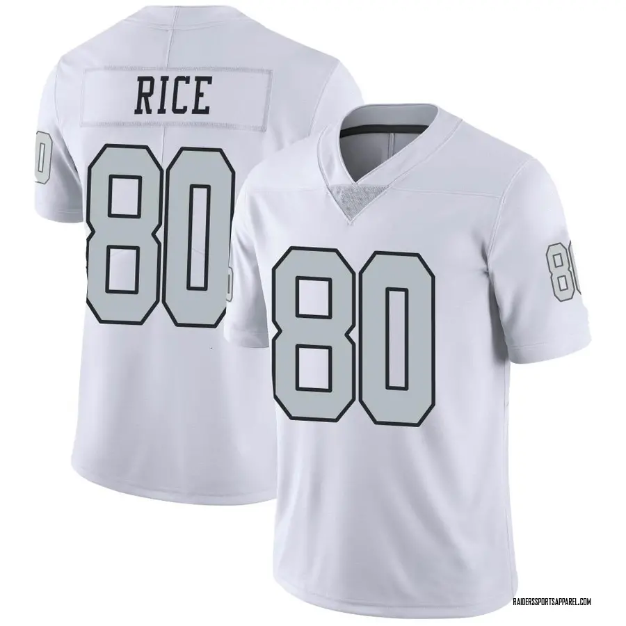 jerry rice white jersey