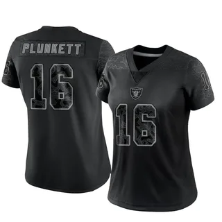 Jim Plunkett Las Vegas Raiders Women's Limited Reflective Nike Jersey - Black