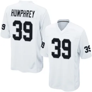 John Humphrey Las Vegas Raiders Men's Game Nike Jersey - White