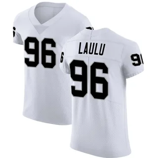 Jonah Laulu Las Vegas Raiders Men's Elite Vapor Untouchable Nike Jersey - White