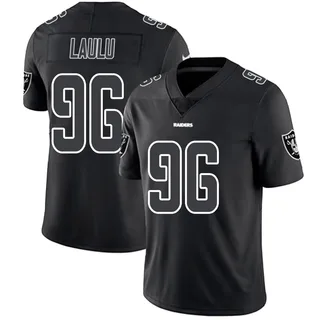 Jonah Laulu Las Vegas Raiders Men's Limited Nike Jersey - Black Impact