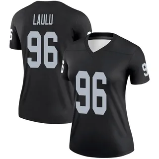 Jonah Laulu Las Vegas Raiders Women's Legend Nike Jersey - Black