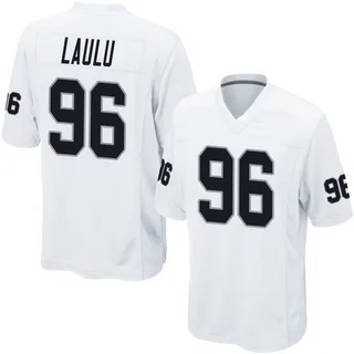 Jonah Laulu Las Vegas Raiders Youth Game Nike Jersey - White
