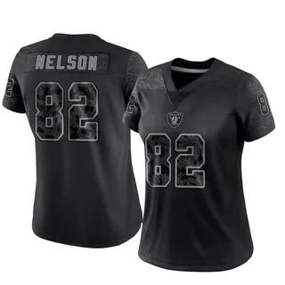 Jordy Nelson Las Vegas Raiders Women's Limited Reflective Nike Jersey - Black