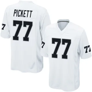 Justin Pickett Las Vegas Raiders Youth Game Nike Jersey - White