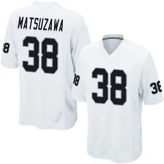 Kansei Matsuzawa Las Vegas Raiders Youth Game Nike Jersey - White