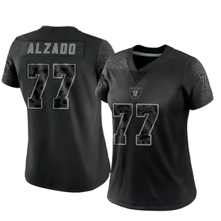 Lyle Alzado Las Vegas Raiders Women's Limited Reflective Nike Jersey - Black