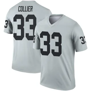 Men's Chris Collier Las Vegas Raiders Men's Legend Inverted Silver Nike Jersey