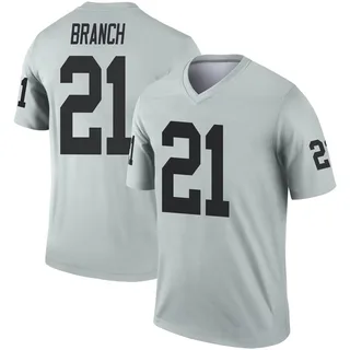 Men's Cliff Branch Las Vegas Raiders Men's Legend Inverted Silver Nike Jersey