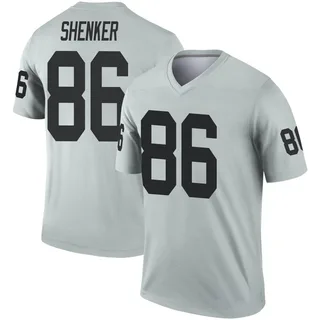 Men's John Samuel Shenker Las Vegas Raiders Men's Legend Inverted Silver Nike Jersey