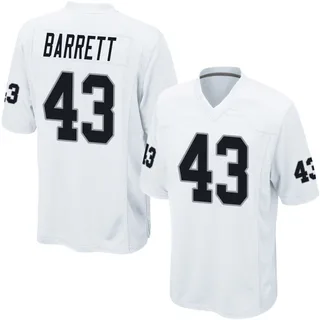 Michael Barrett Las Vegas Raiders Youth Game Nike Jersey - White