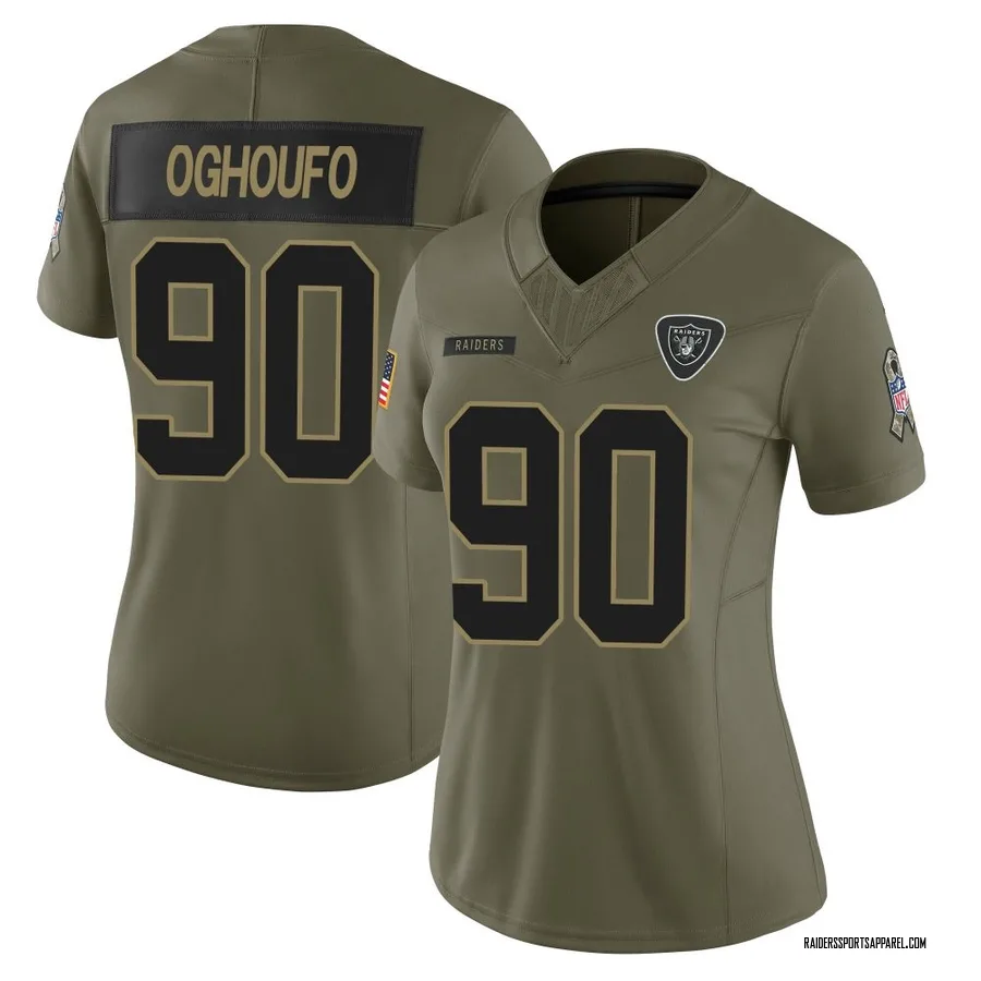 Ovie Oghoufo Las Vegas Raiders Women's Limited 2025 Salute to Service Nike Jersey - Olive