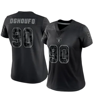 Ovie Oghoufo Las Vegas Raiders Women's Limited Reflective Nike Jersey - Black