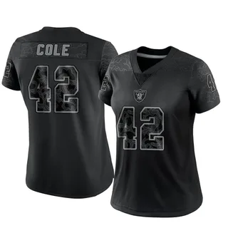 Qwynnterrio Cole Las Vegas Raiders Women's Limited Reflective Nike Jersey - Black