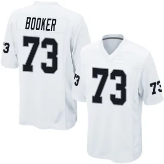 Tank Booker Las Vegas Raiders Men's Game Nike Jersey - White