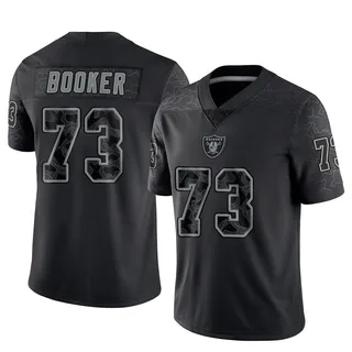 Tank Booker Las Vegas Raiders Men's Limited Reflective Nike Jersey - Black