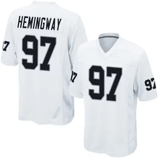 Tonka Hemingway Las Vegas Raiders Men's Game Nike Jersey - White