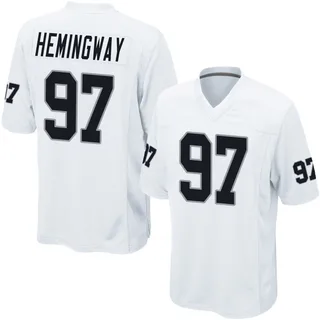 Tonka Hemingway Las Vegas Raiders Youth Game Nike Jersey - White
