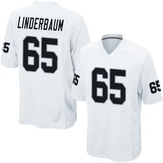 Tyler Linderbaum Las Vegas Raiders Youth Game Nike Jersey - White