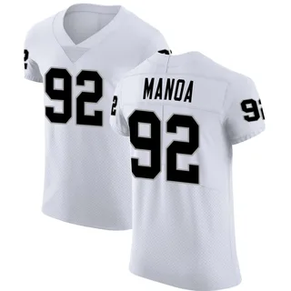Tyler Manoa Las Vegas Raiders Men's Elite Vapor Untouchable Nike Jersey - White