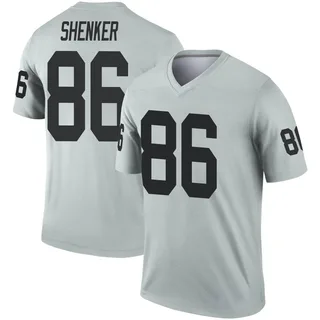 Youth John Samuel Shenker Las Vegas Raiders Youth Legend Inverted Silver Nike Jersey