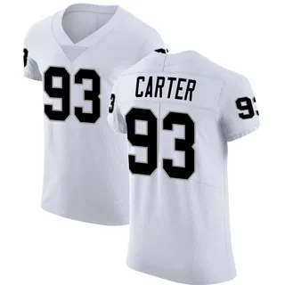 Zach Carter Las Vegas Raiders Men's Elite Vapor Untouchable Nike Jersey - White