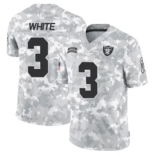 Zamir White Las Vegas Raiders Youth Limited Arctic Camo 2024 Salute to Service Nike Jersey - White